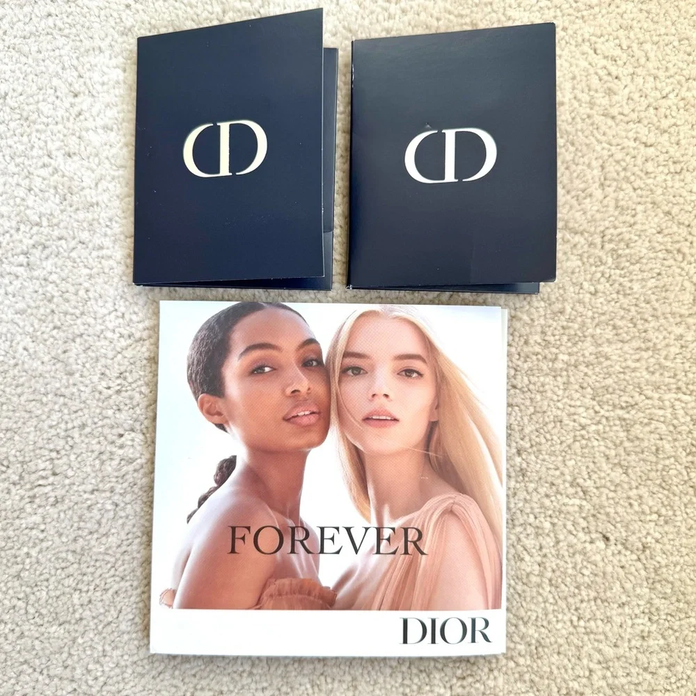 DIOR Rouge Forever Liquid Lipstick Nude Famous Grace Skin Glow Foundation Sample